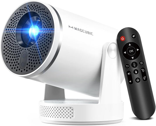 Mini proyector con Wifi 6 y Bluetooth 5.4, proyector portátil intel...