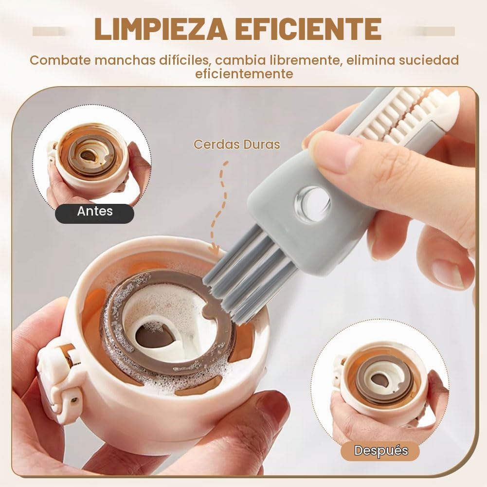 Juego de 4 lavadoras de botellas, cepillo limpiador de botellas de...