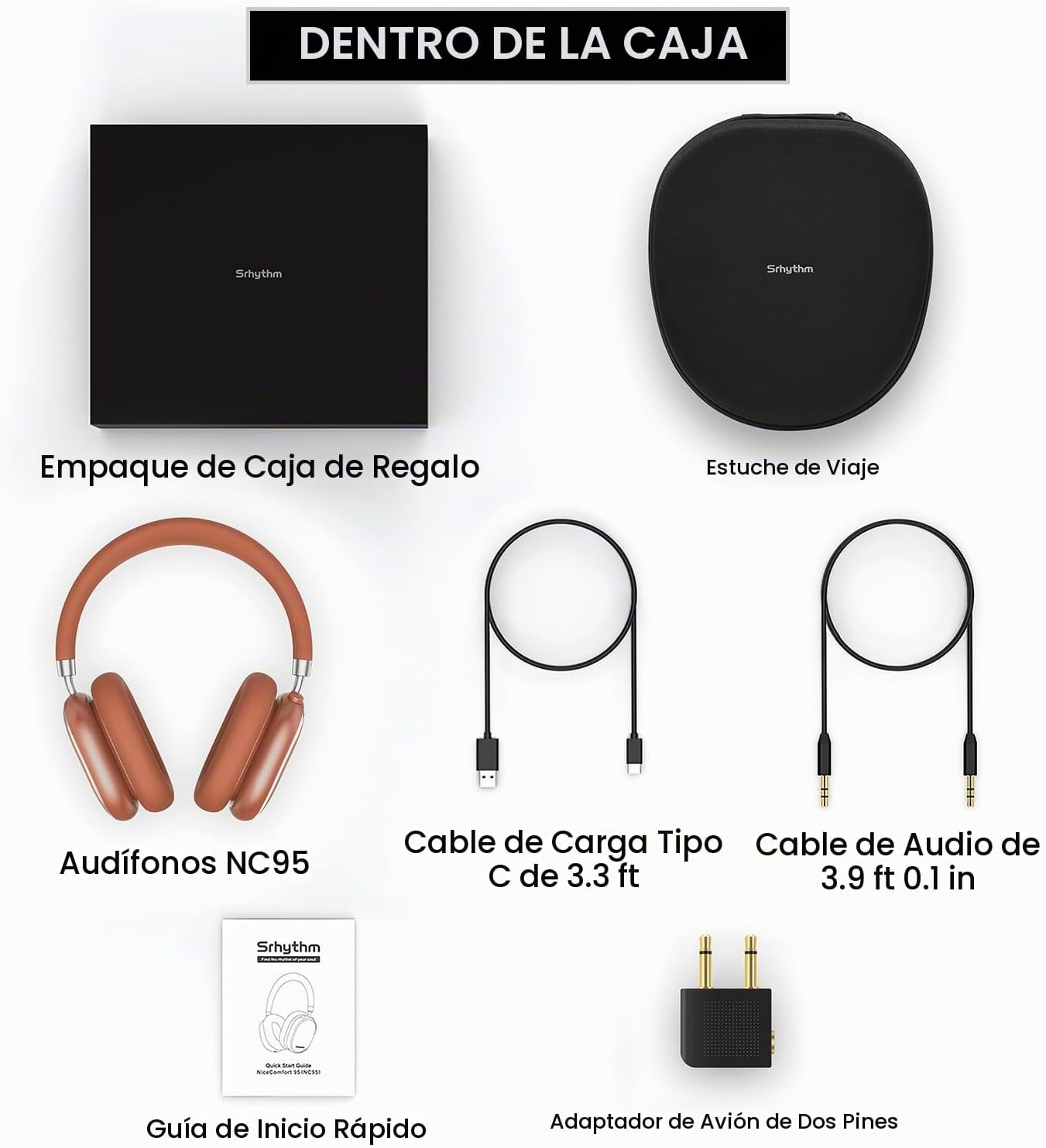 Srhythm NiceComfort 95 Auriculares inalámbricos con cancelación de...