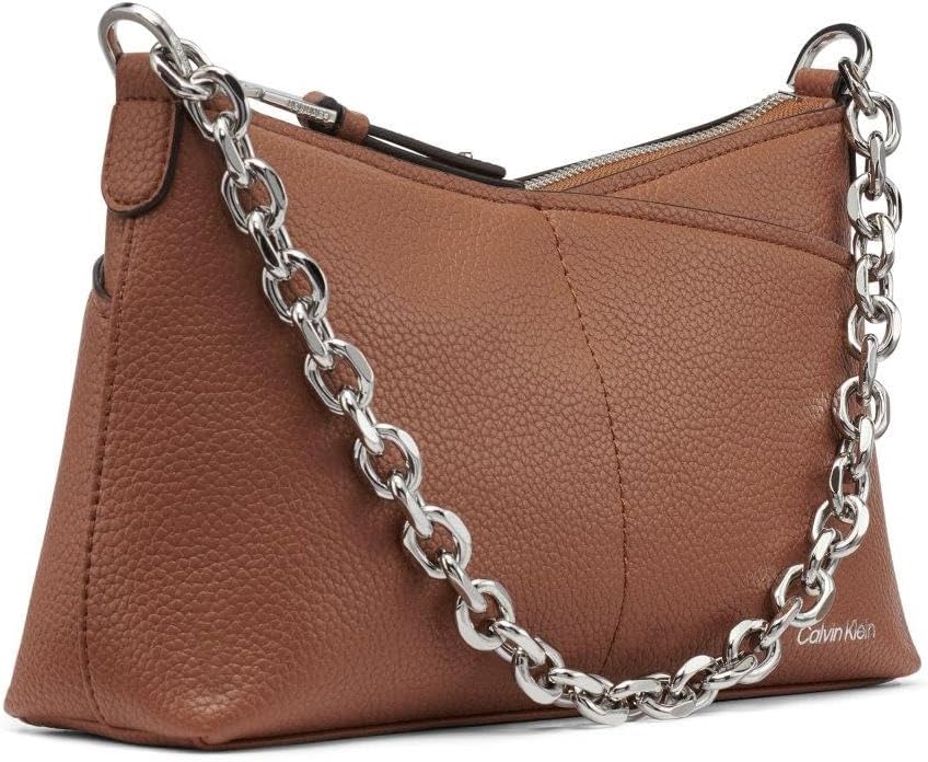 Calvin Klein Zoe Top Zip Chain Crossbody para mujer
