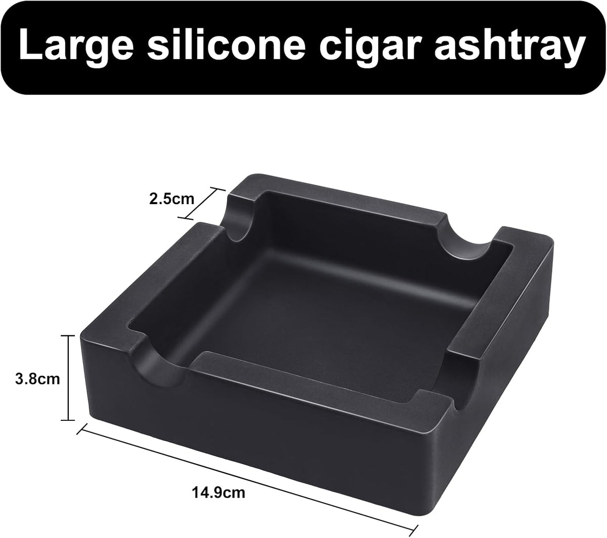 Paquete de 2 ceniceros de cigarros para exteriores, ceniceros de si...