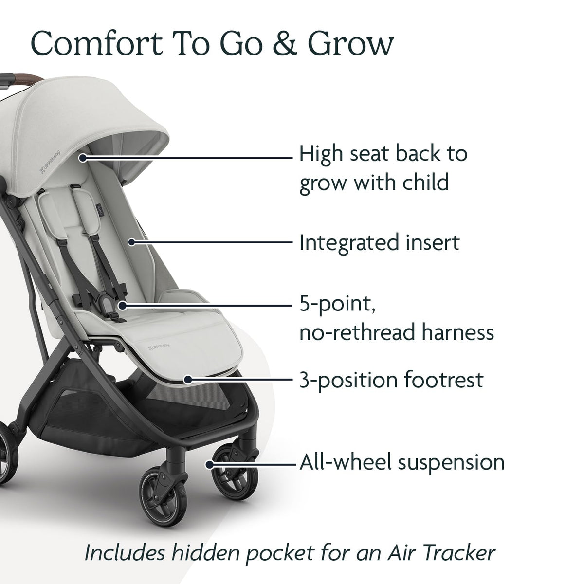 UPPAbaby Minu V3 Cochecito de viaje | Diseño ligero + compacto | Pl...