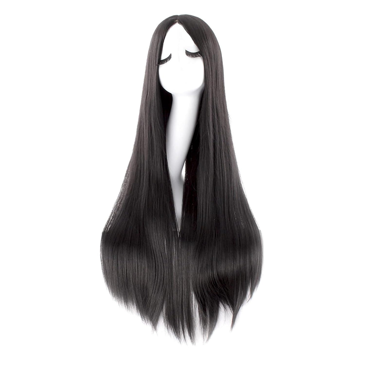 MapofBeauty Peluca de disfraz de anime de cosplay larga y recta de...