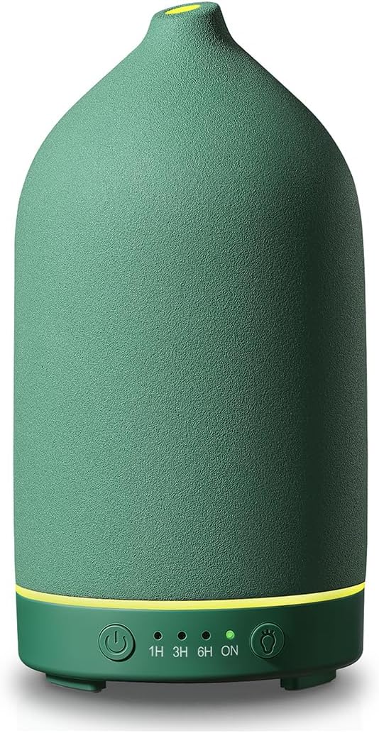 Gooamp Difusor Cerámico de 100ml, Difusor de Aromaterapia, Difusor...