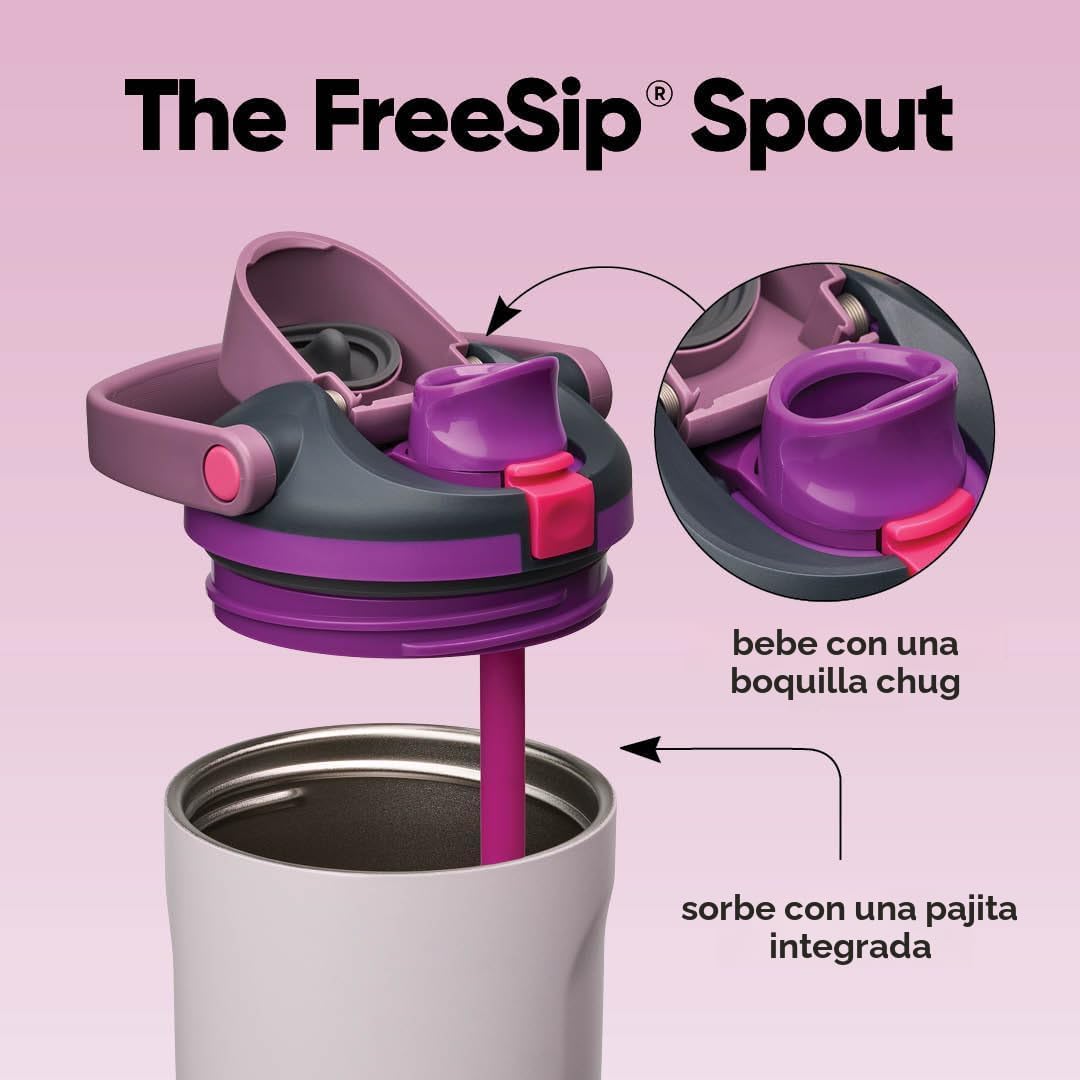 Owala FreeSip, Sway - Botella térmica de acero inoxidable, con boqu...