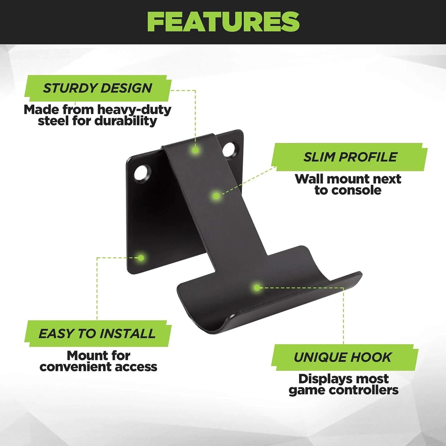 HIDEit Mounts PS5 Slim con dos controladores y un paquete de soport...