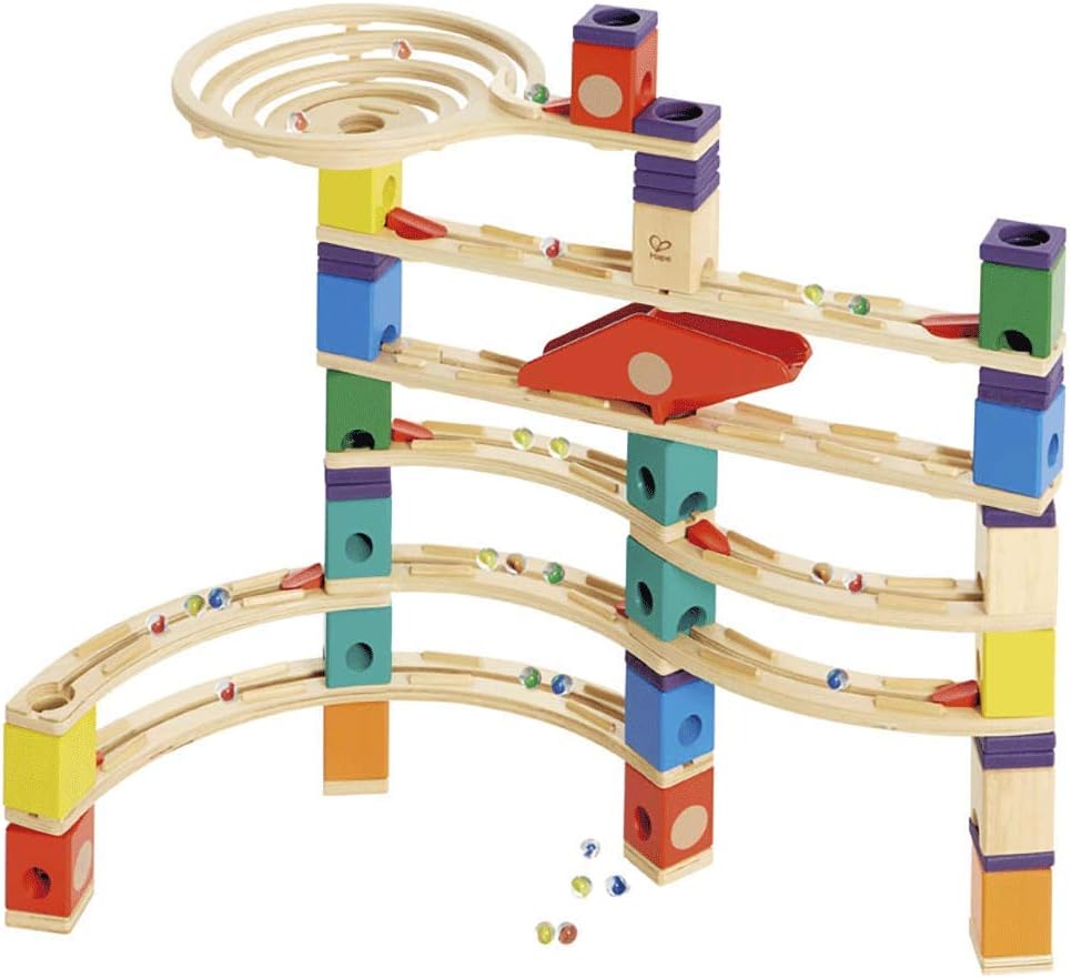 Hape Quadrilla de madera con pista de mármol Vertigo - Construcción...