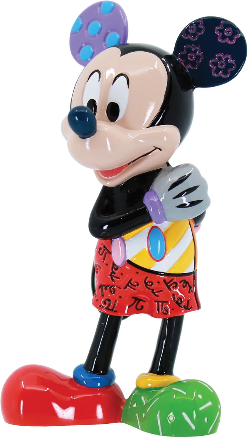 Enesco Disney Britto Mickey Mouse - Figura en miniatura plegada con...