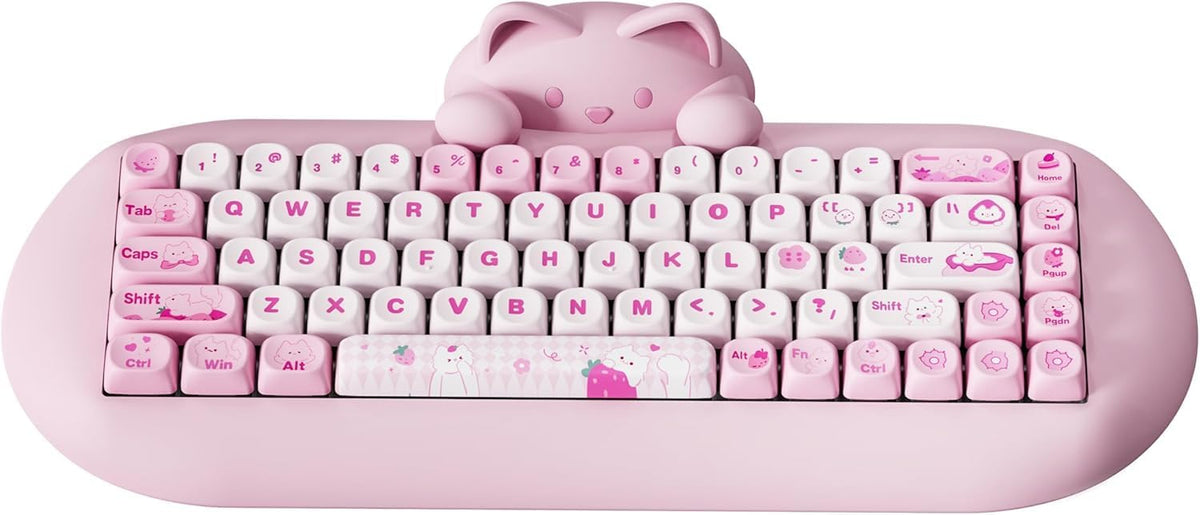 YUNZII C68 Teclado mecánico inalámbrico, diseño de 65%, intercambio...