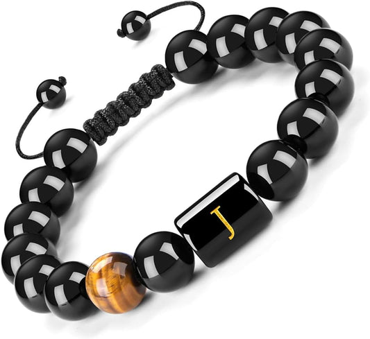 Pulseras con iniciales FRG para hombres, eslabones de letras hechas...