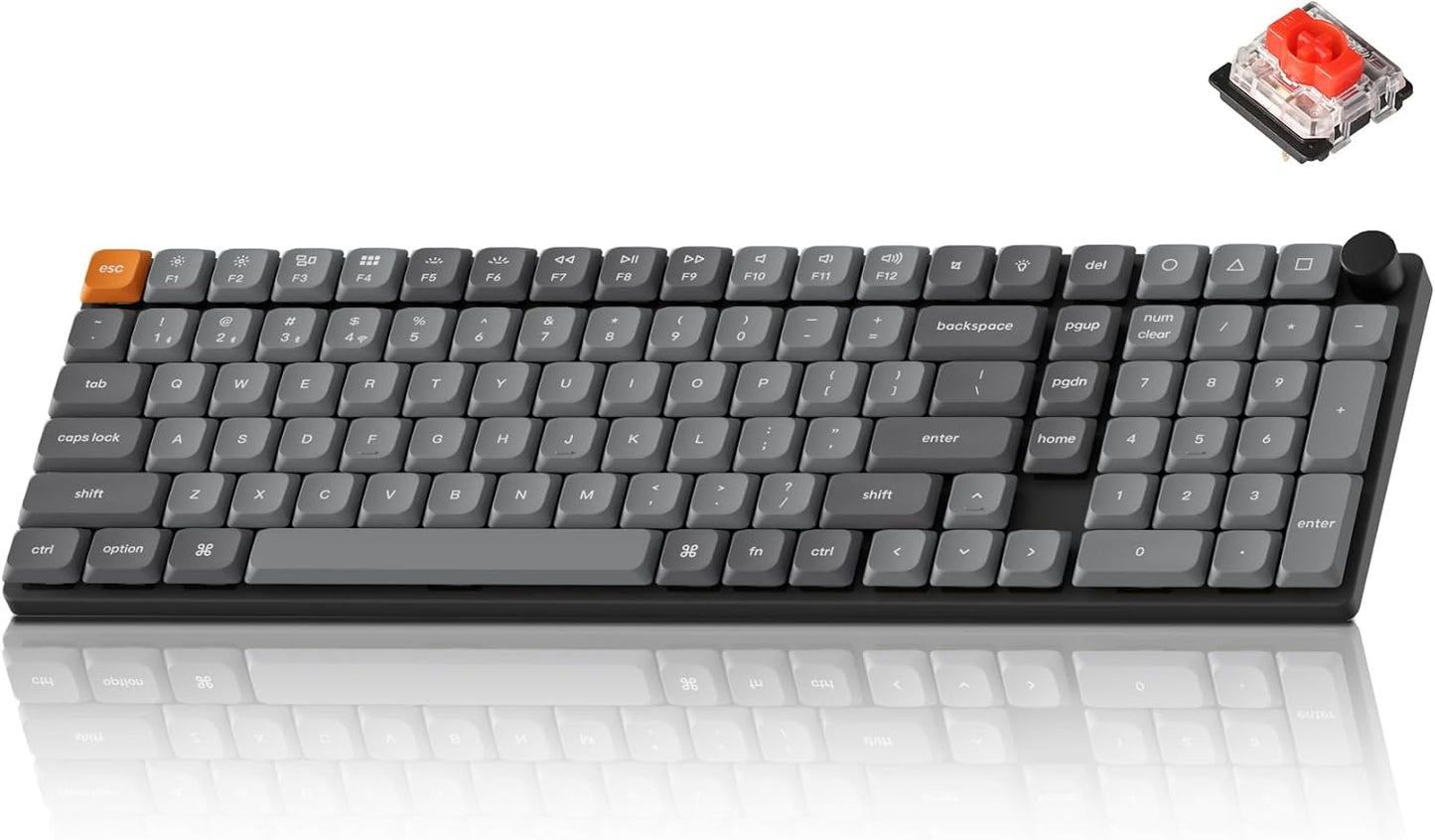 Keychron K17 Max 96% Layout QMK\/Launcher Teclado mecánico con cabl...