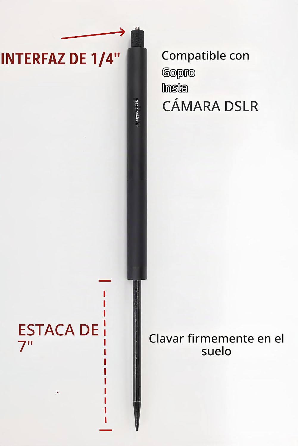 PrecisionMaster Trípode de golf y monopie, palo magnético de pelícu...