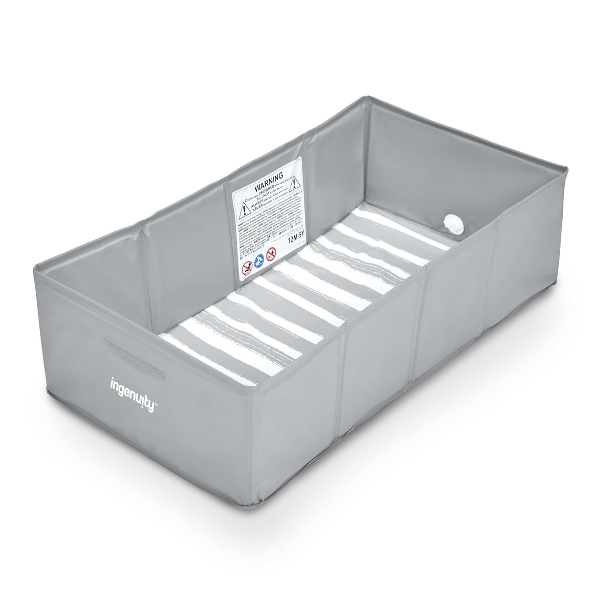 Ingenuity Tuckaway - Bañera plegable para niños pequeños, convierte...