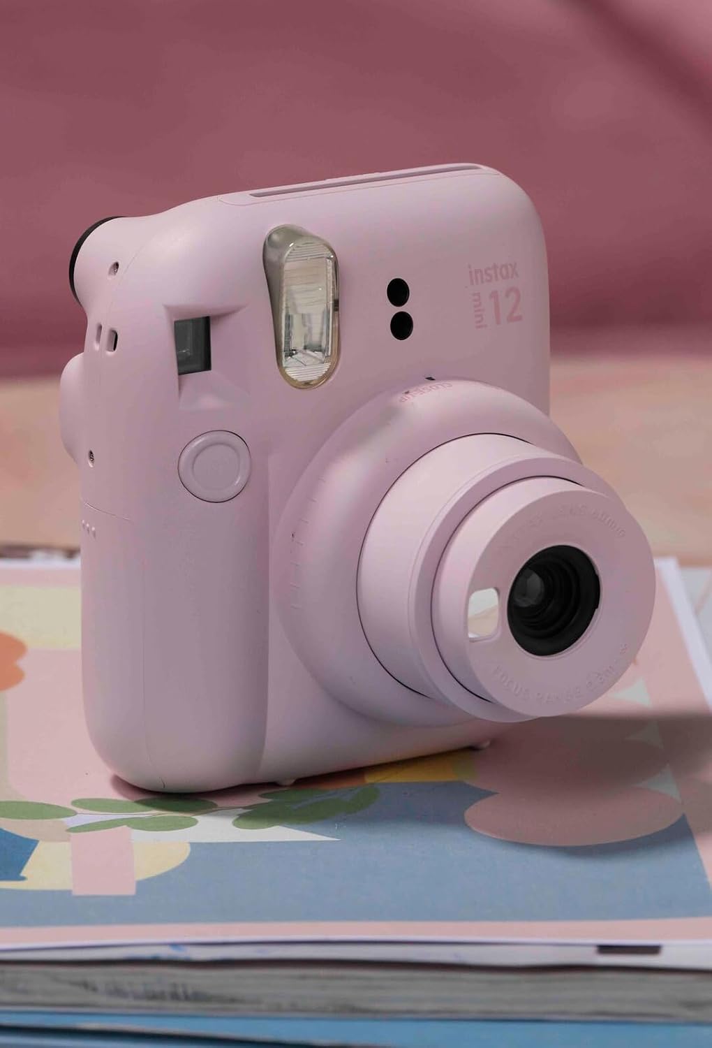 Cámara instax mini 12, color Rosa Flor