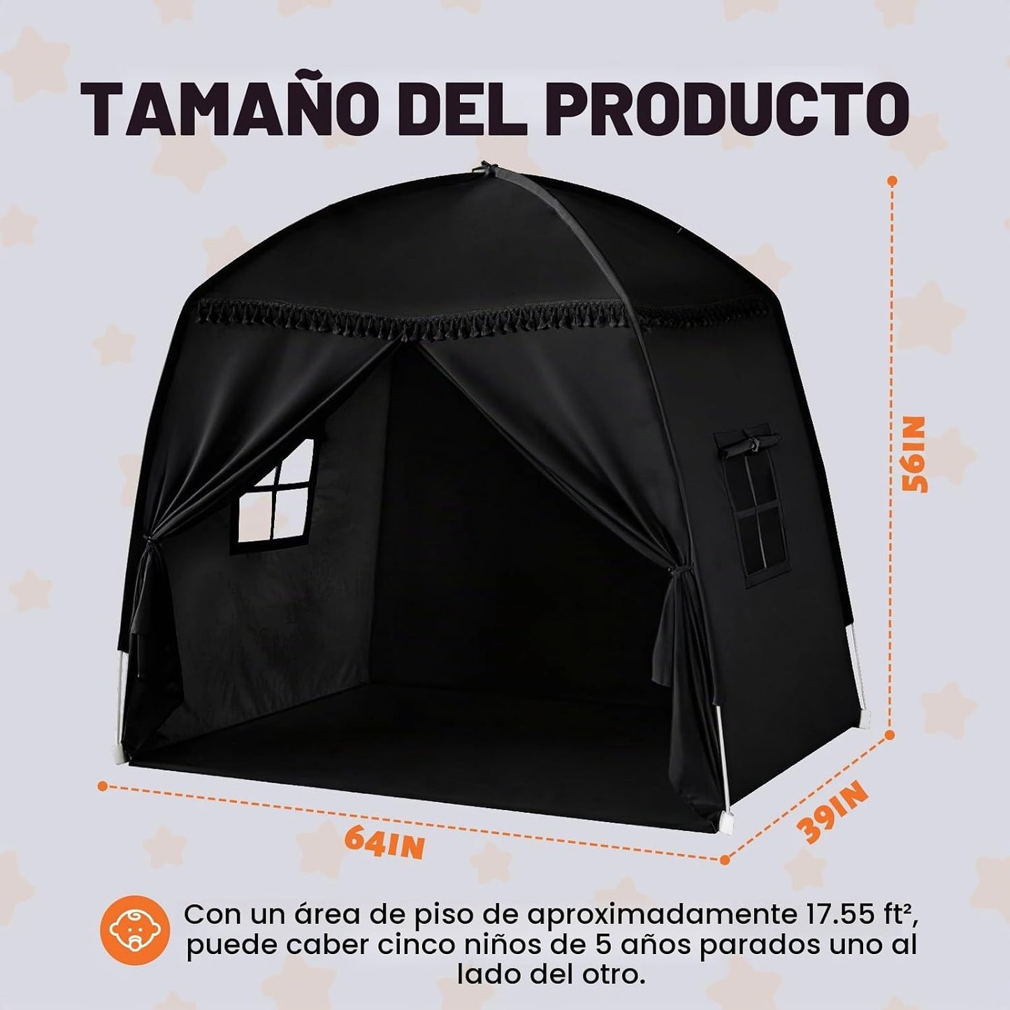 Sumbababy Tienda de campaña grande tipo tipi para niños \u2013 Tien...