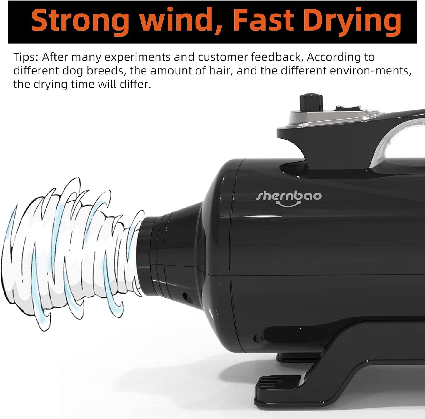 Secador de pelo\/ventilador 6.0HP de la fuerza de aseo del perro de...