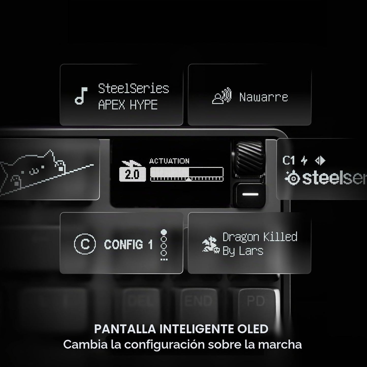 SteelSeries Apex Pro TKL Gen 3 OmniPoint 3.0 Interruptores hipermag...