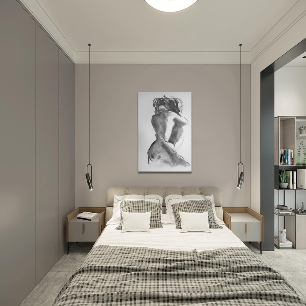 MAMAGO Lienzo decorativo para pared de pareja sexy, abstracto, desn...