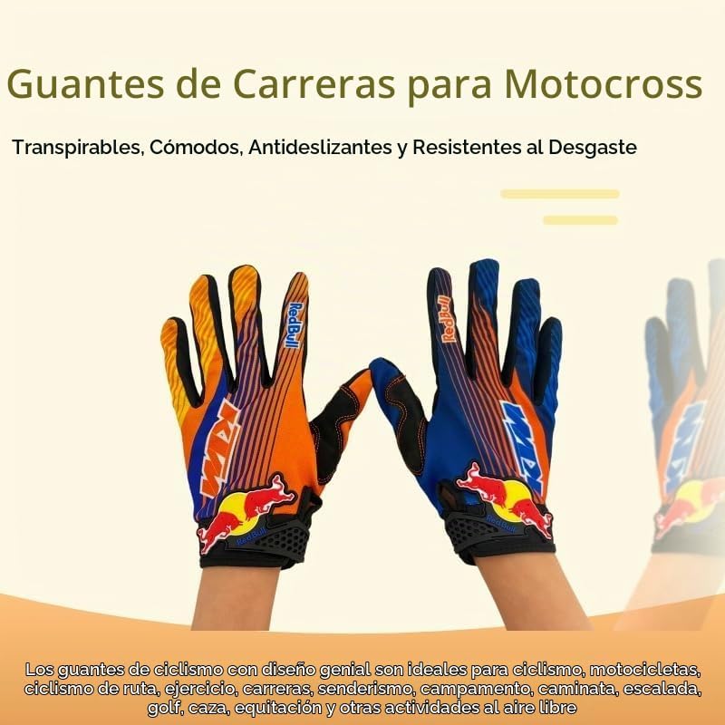 TATACLEA Guantes para motocicleta todoterreno, bicicleta de tierra,...