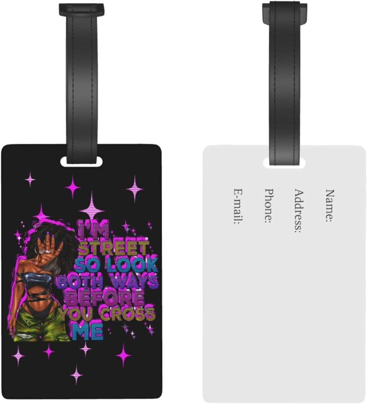 Hepmant Protector de maleta de viaje para mujer afroamericana, elás...