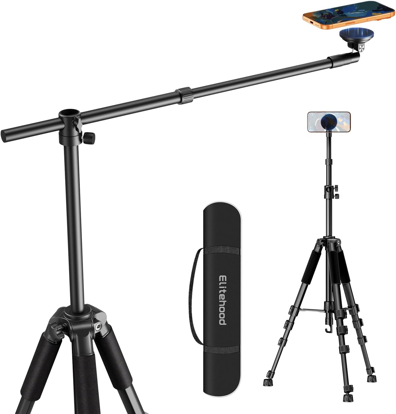 elitehood Trípode magnético para iPhone con brazo extensible de 25...