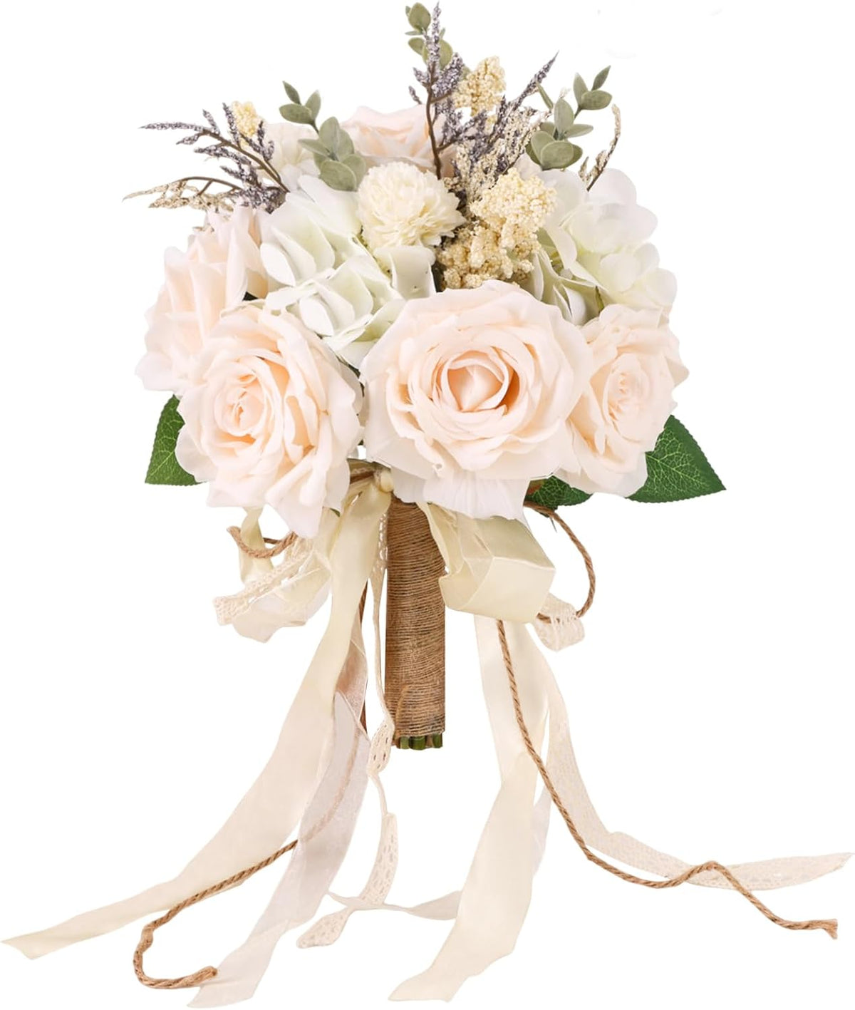 CEWOR Ramos de boda para novia, dama de honor, rosas artificiales c...