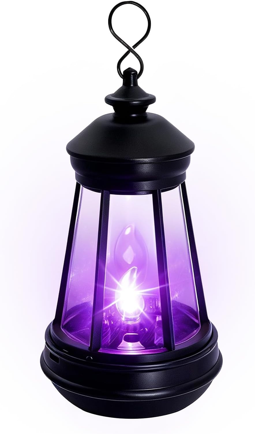 Mini linterna solar de repuesto para estatua, decoración morada de...