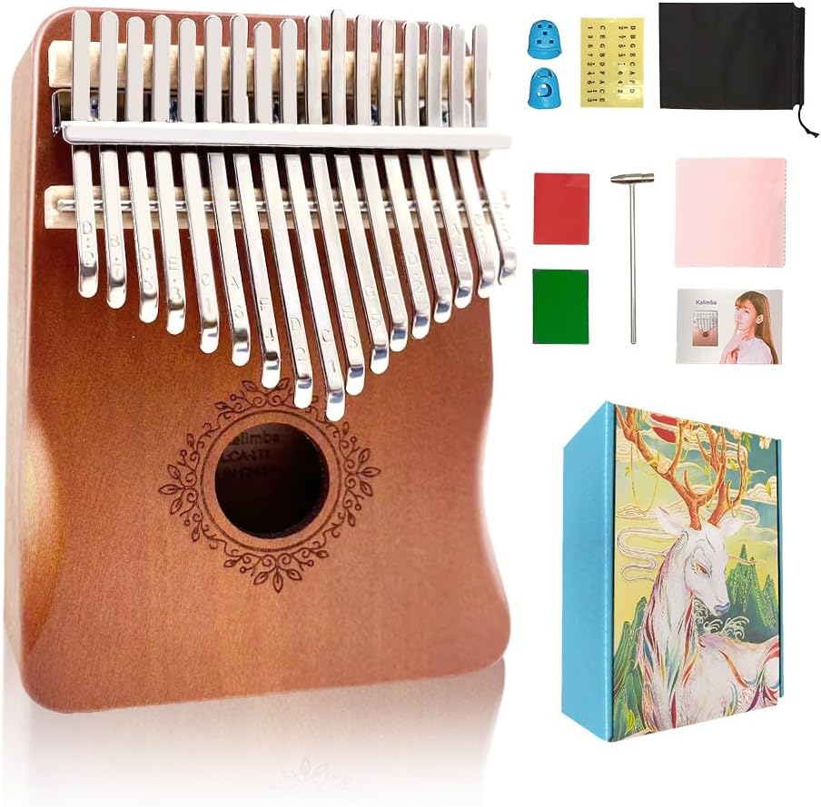 ModouString Kalimba - Piano de pulgar de 17 teclas para adultos, pi...