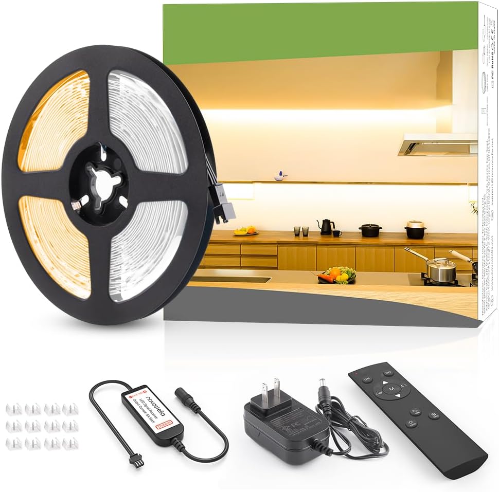 NOVOSTELLA Tiras de Luces LED Blancas Sintonizables Impermeables de...