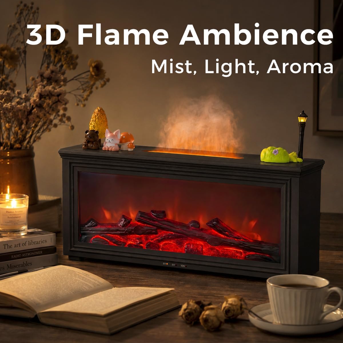 Bsdgeclogy Difusor de aceite esencial, humidificador de aroma de ll...