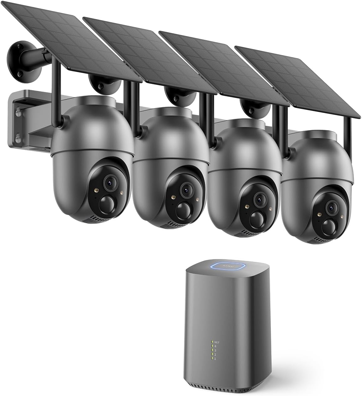 SEHMUA Cámaras de seguridad inalámbricas para exteriores (kit de 4...