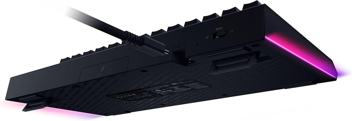 Razer Teclado inalámbrico BlackWidow V4 Pro 75% para juegos, interr...