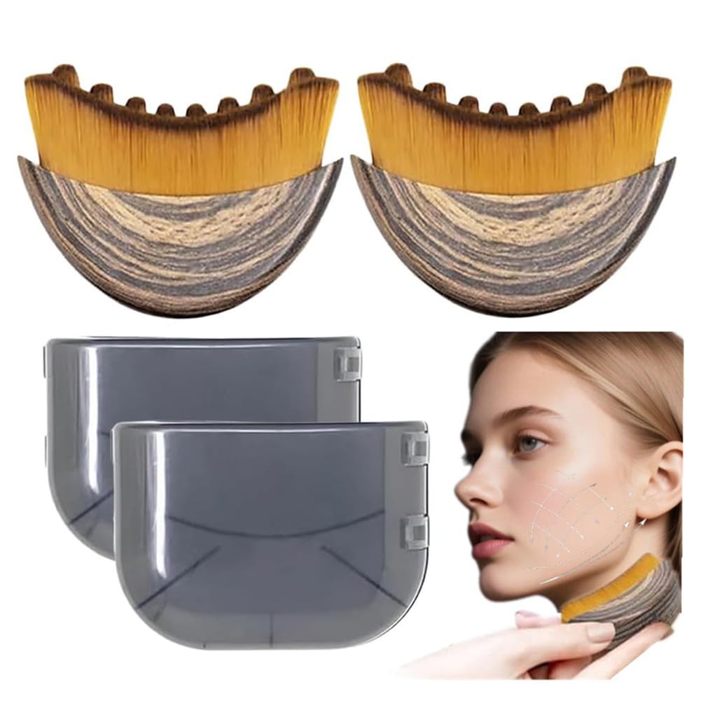1\/2 PZS Cepillo Linfático de Contorno Facial para Esculpir \u2013...