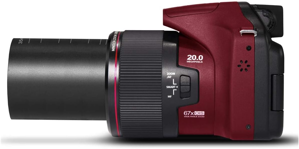 Minolta MN67Z Pro Shot - Cámara de 20 MP, zoom 67X, video HD de 108...