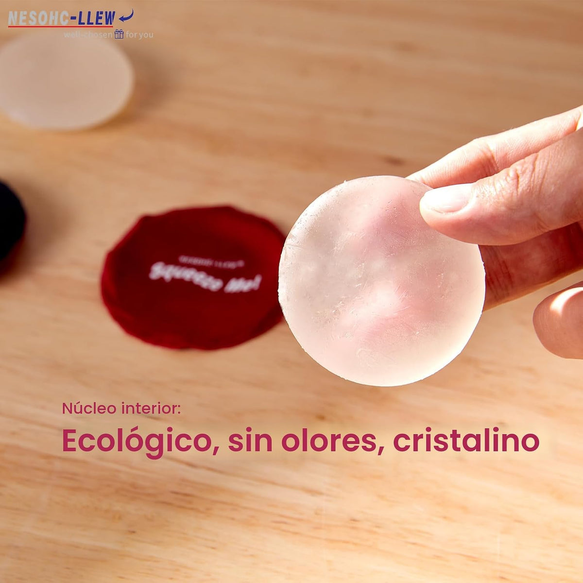 Juguete sensorial para apretar los dedos para adultos, almohadilla...