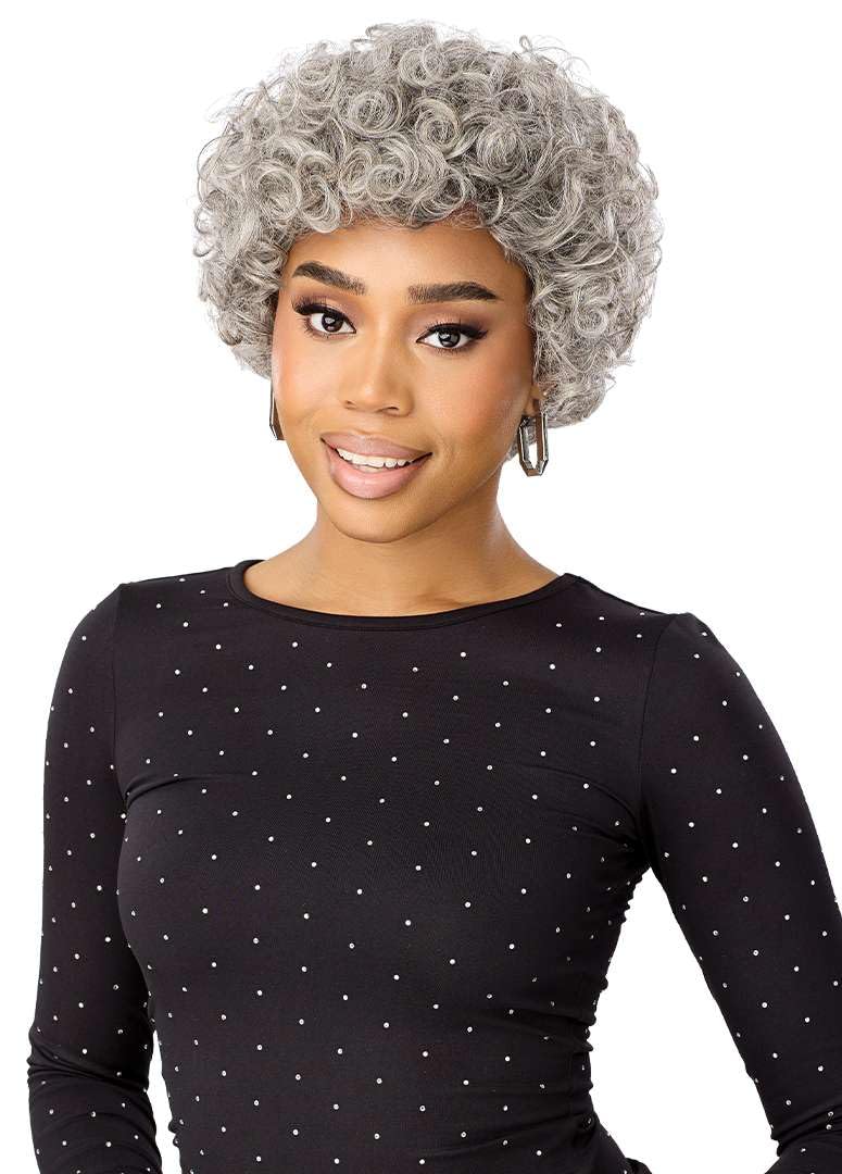 Peluca Outre Fab & Fly Full Cap Grey Glamour - Cabello humano - Mar...