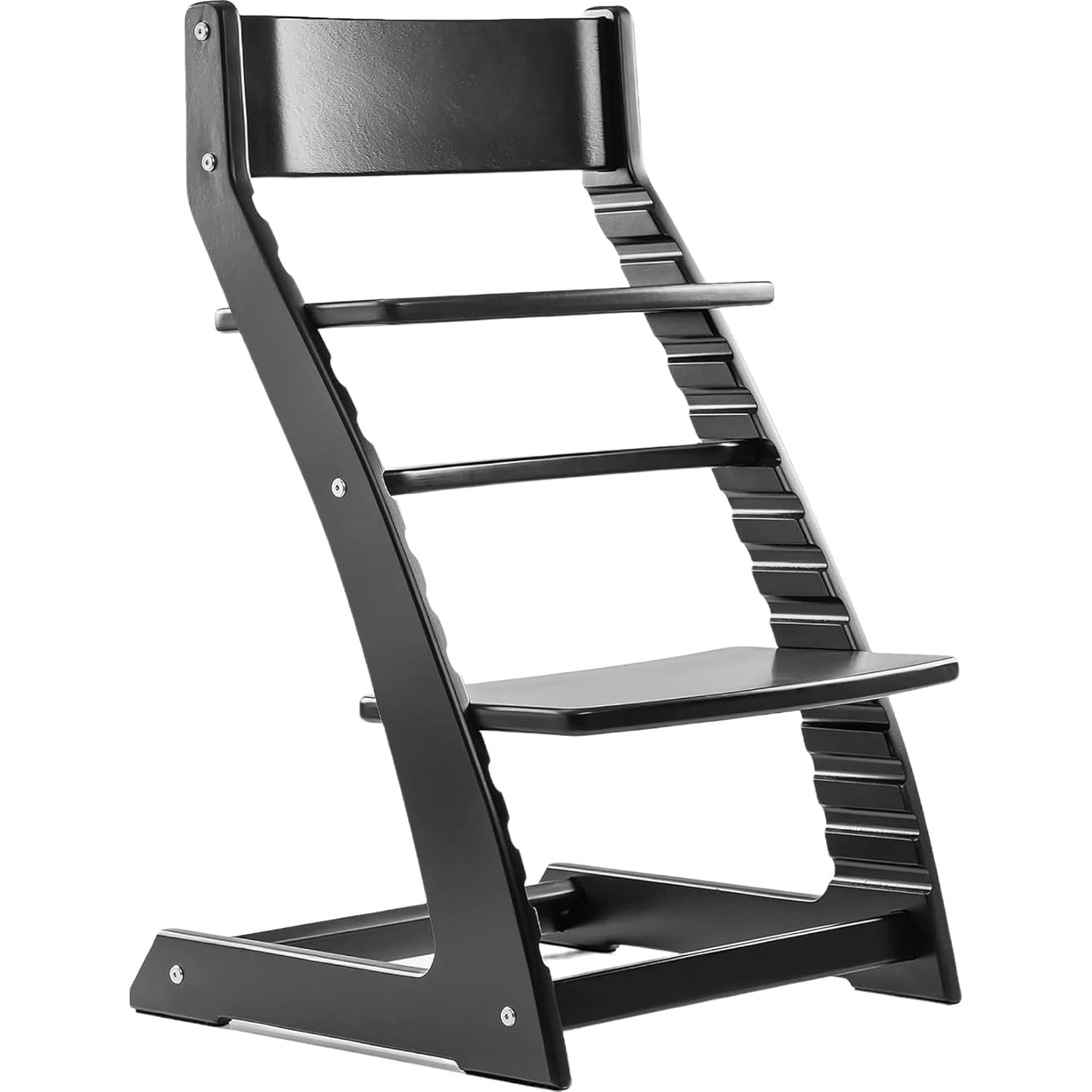 FORNEL Silla alta moderna de madera negra | La silla ajustable Grow...