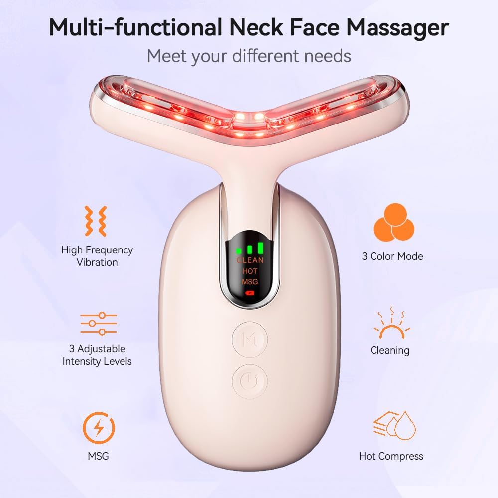 Masajeador facial de cuello, masajeador facial multifuncional, herr...