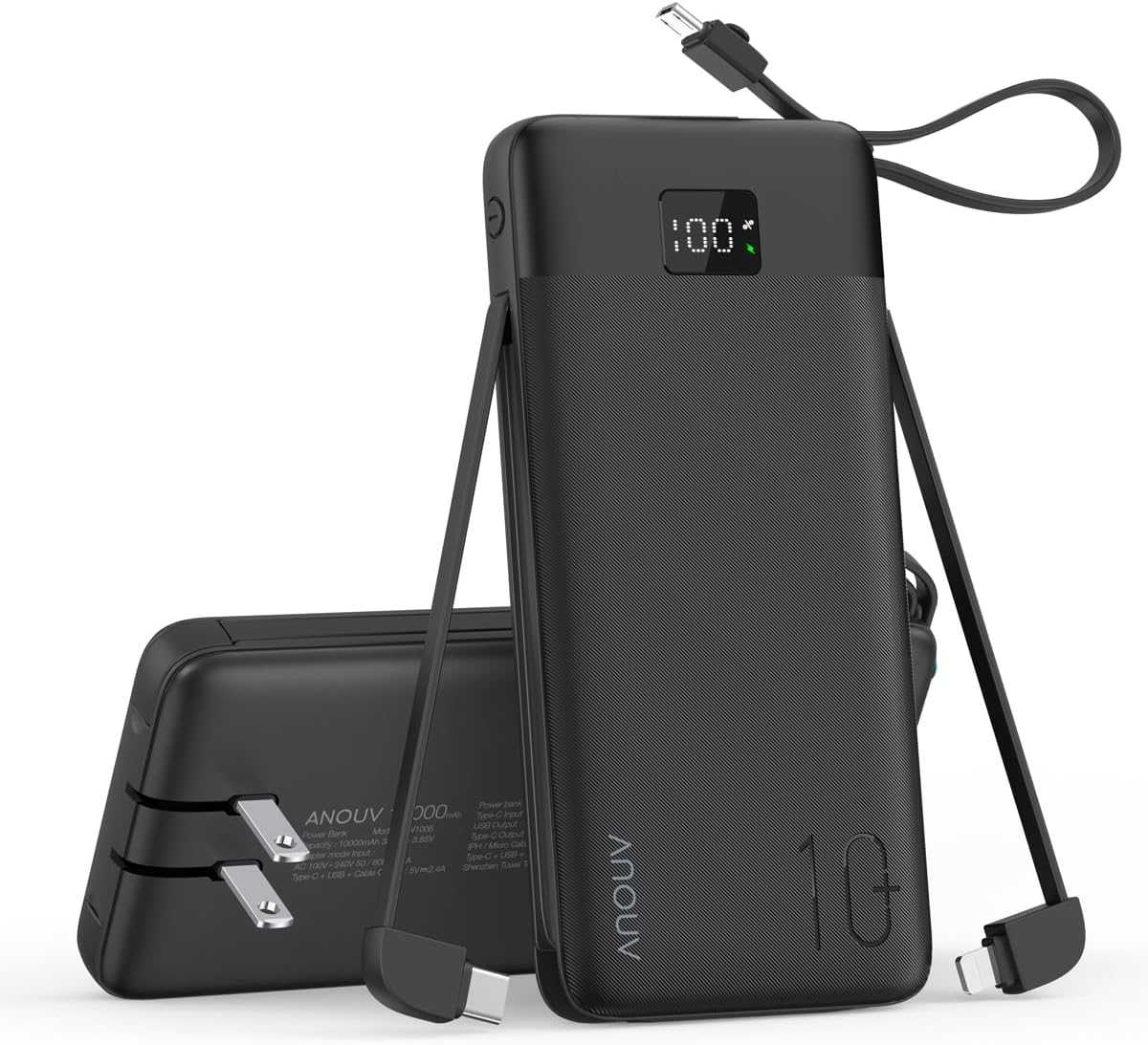 Cargador portátil 10000mAh 22.5W PD 3.0+QC 4.0 con carga súper rápi...