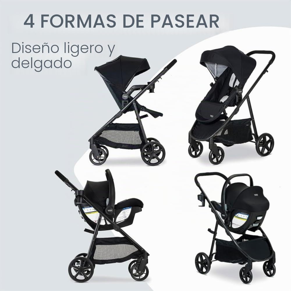Sistema de viaje para bebé Britax Willow Brook, conjunto de asiento...