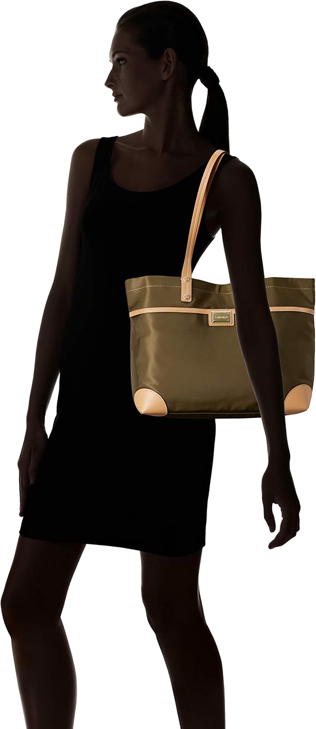 Calvin Klein Teodora - Bolsa de nailon con cremallera frontal