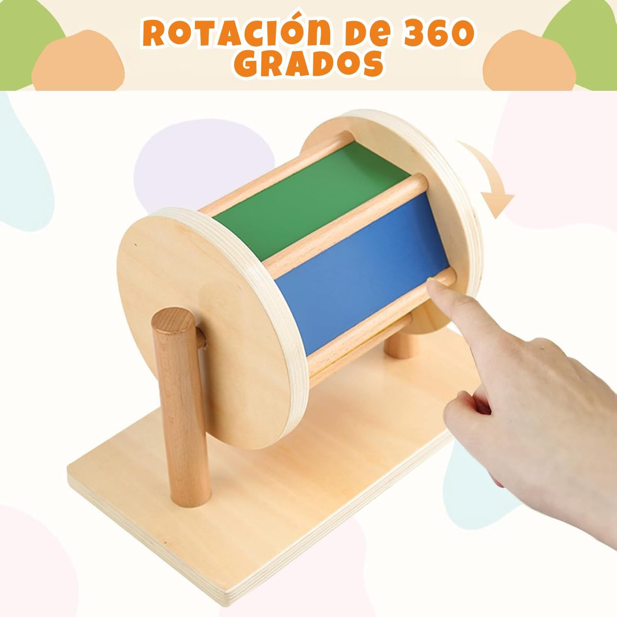 Kit de Juguetes Montessori para Bebés - Espejo Montessori, Peekaboo...