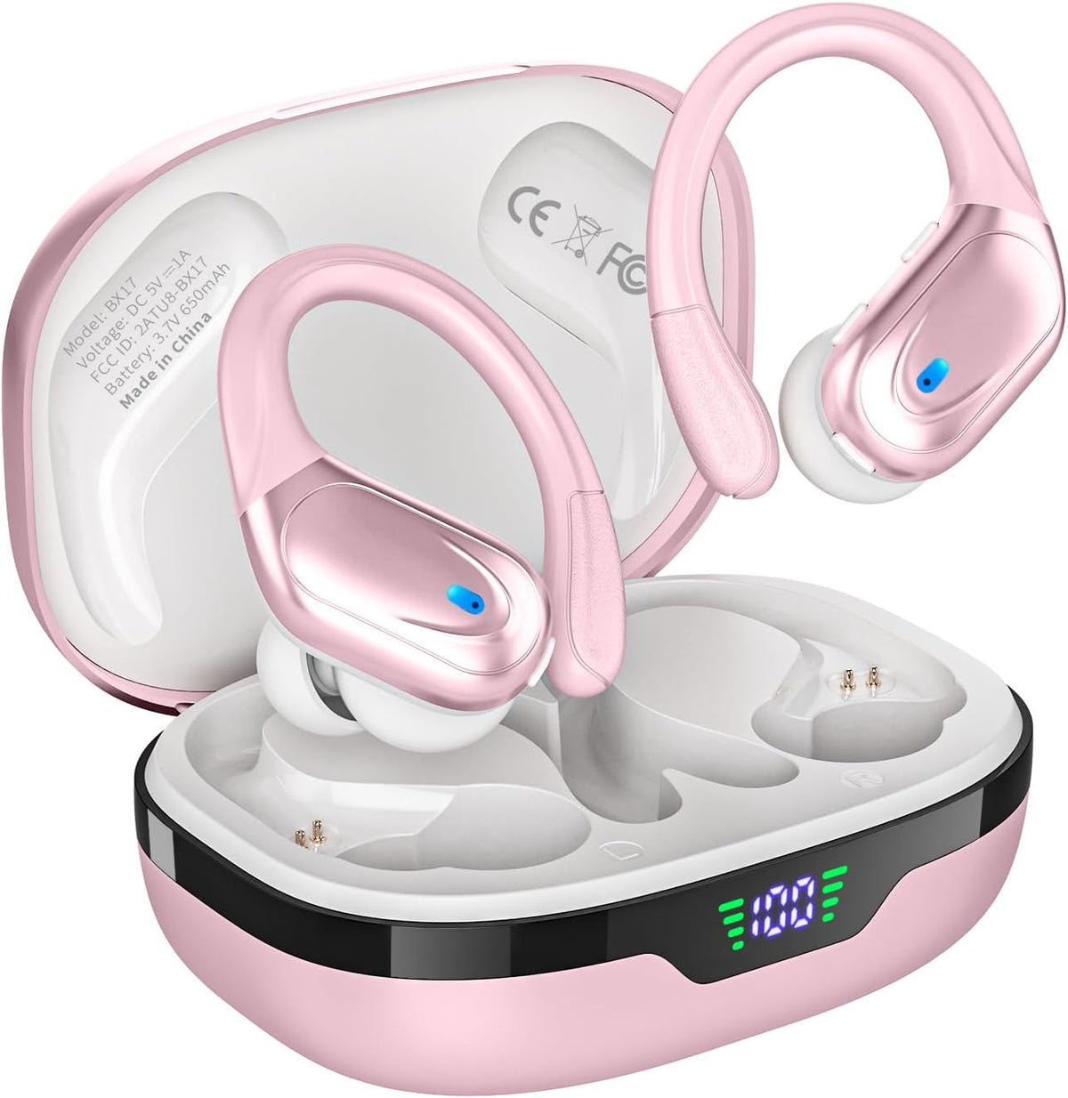 HAOYUYAN Auriculares inalámbricos, auriculares Bluetooth deportivos...