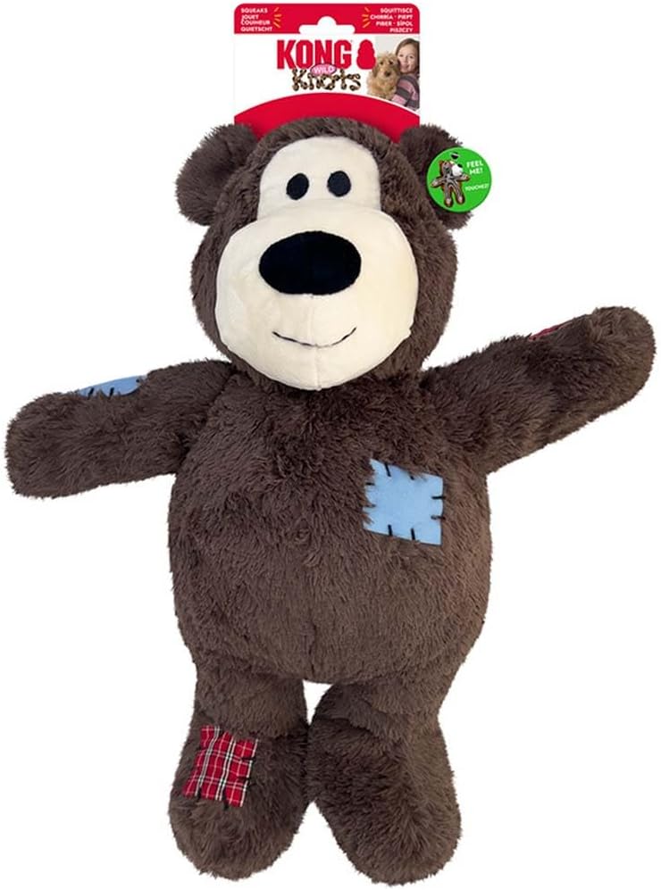 KONG Wild Knots Bears - Juguetes duraderos para perros con cuerdas...