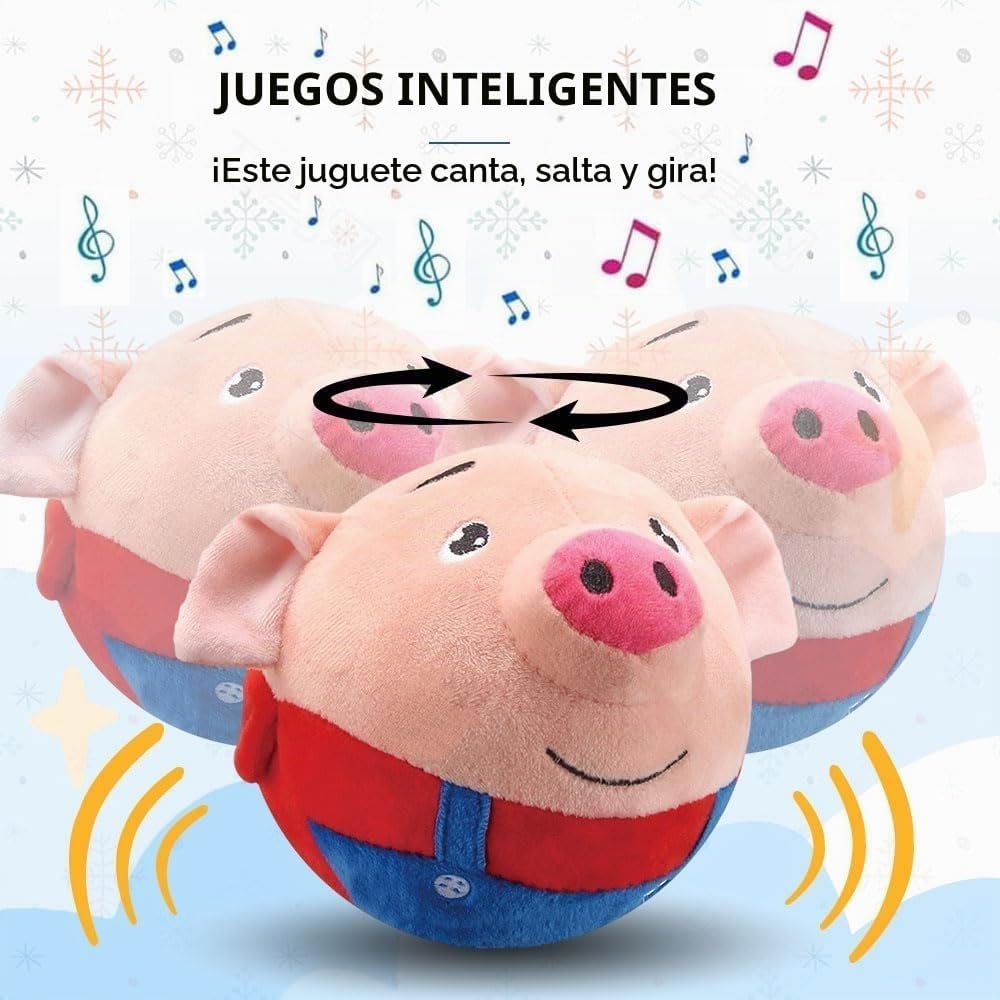 Geojec Juguetes interactivos para perros, juguetes chirriantes para...