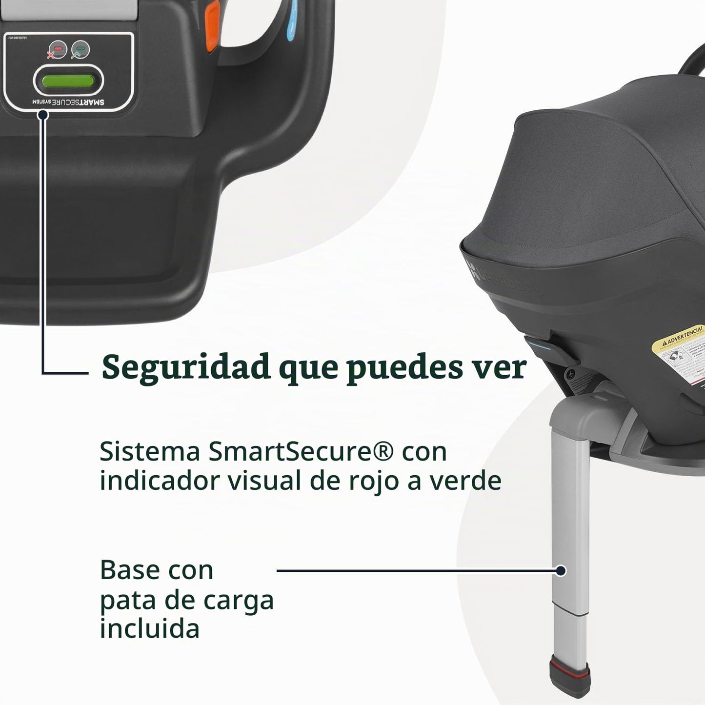 UPPAbaby Mesa Max Asiento de automóvil infantil con pata de carga y...
