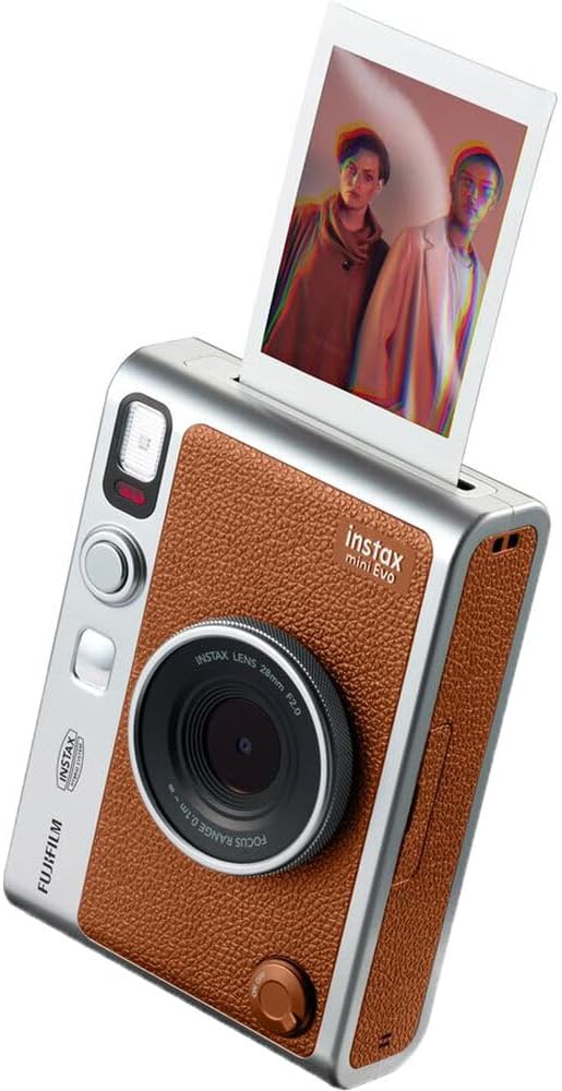 Paquete de cámara instantánea FUJIFILM INSTAX MINI EVO híbrida (mar...