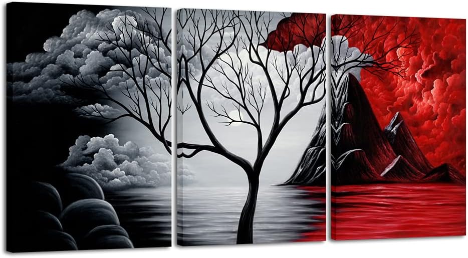 Wieco Art Lienzo decorativo para pared, cuadros abstractos para dec...