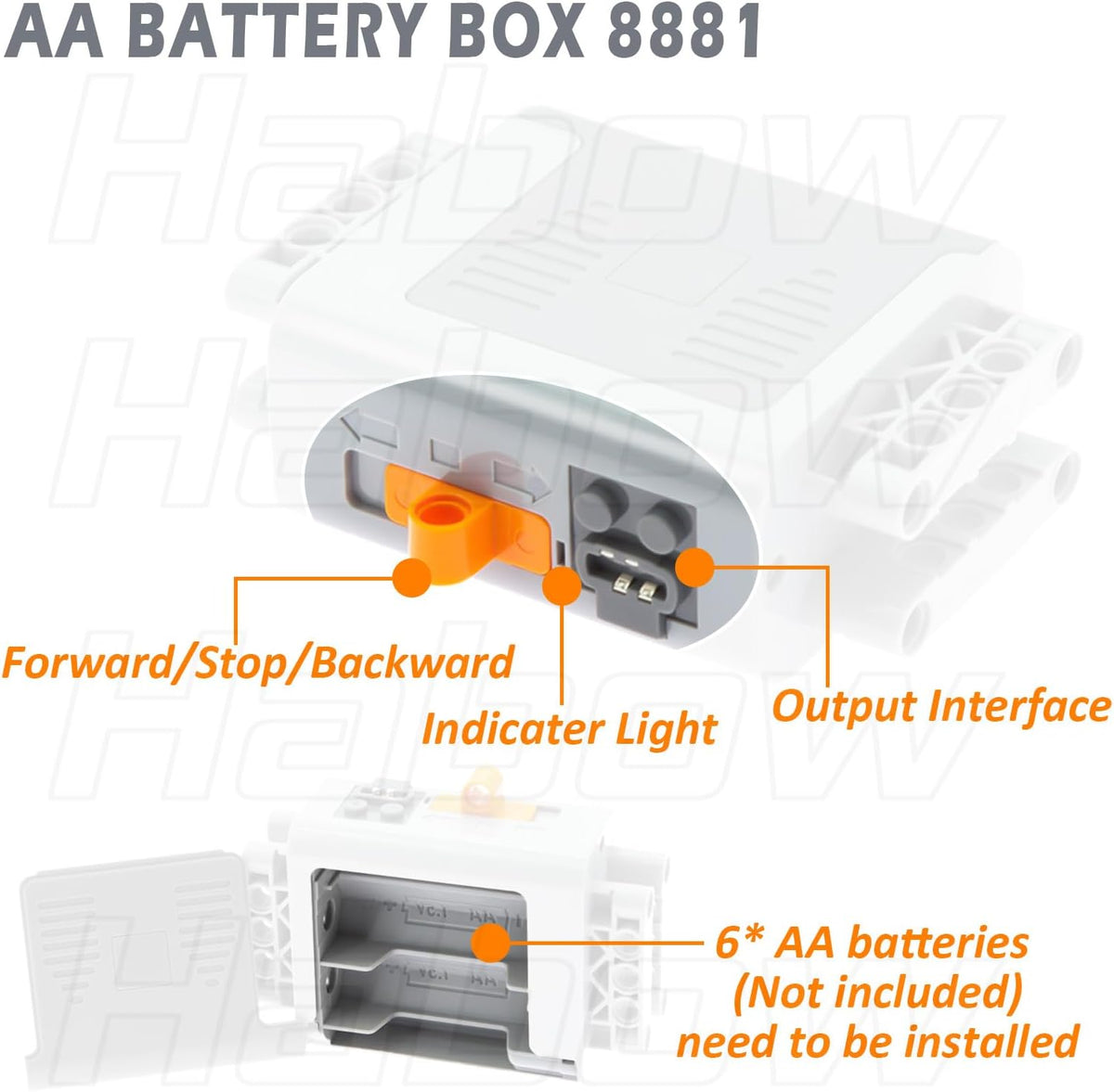 Power Functions Kit de motor 12 en 1 juego completo para bloques de...