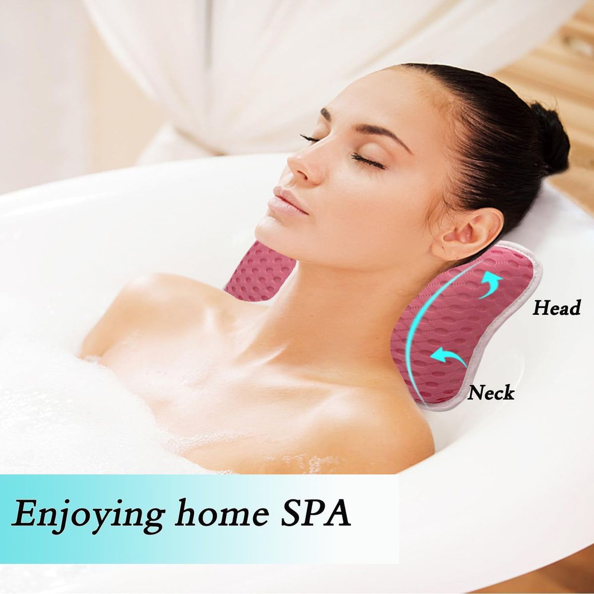 Almohadas de baño para tina, almohadas de spa para bañera, jacuzzi,...